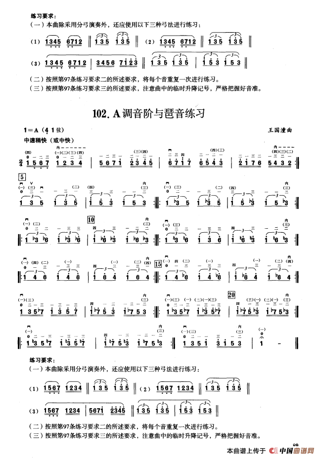 一、七声音阶与琶音练习（二胡音阶练习）(1)_原文件名：000089.png