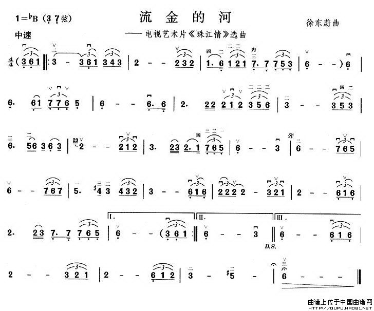 流金的河（电视艺术片《珠江情》选曲）(1)_原文件名：流金的河1.jpg