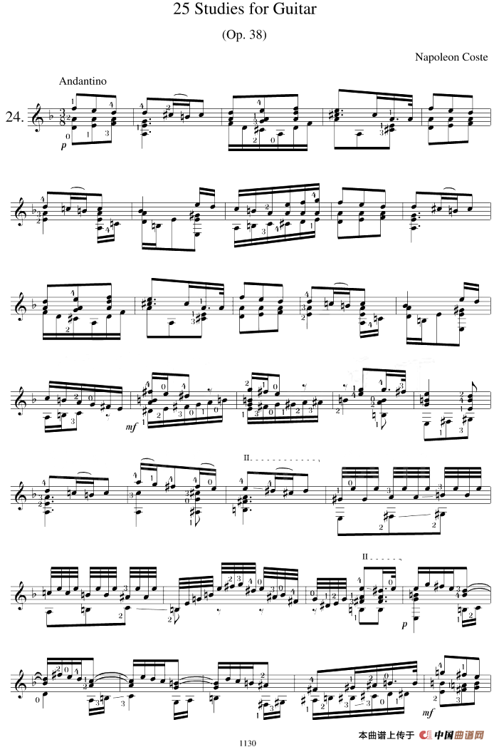 Napoleon Coste《25 Studies,Op.38》（STUDY 24）(1)_原文件名：Napoleon Coste《25 Studies,Op.38》（STUDY 24）.png