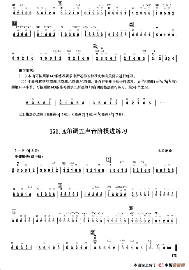 四、五声音阶练习（二胡音阶练习）(1)_原文件名：000175.png