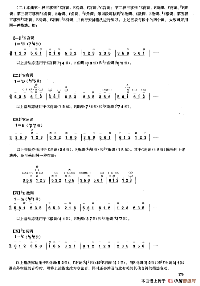 四、五声音阶练习（二胡音阶练习）(1)_原文件名：000179.png